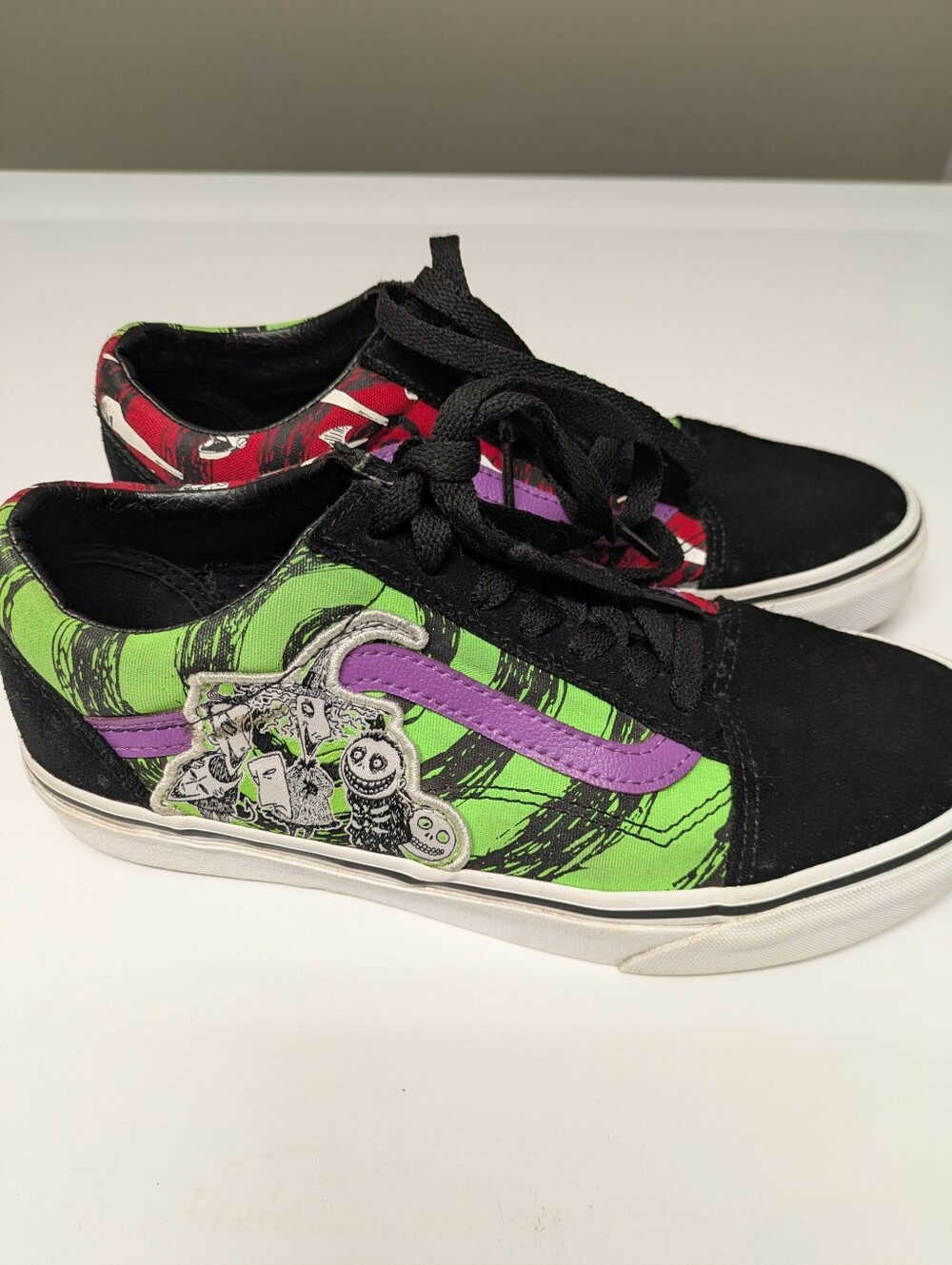 Vans Old Skool Disney Nightmare Before Christmas Lock Shock Barrel Men 5.5 W 7